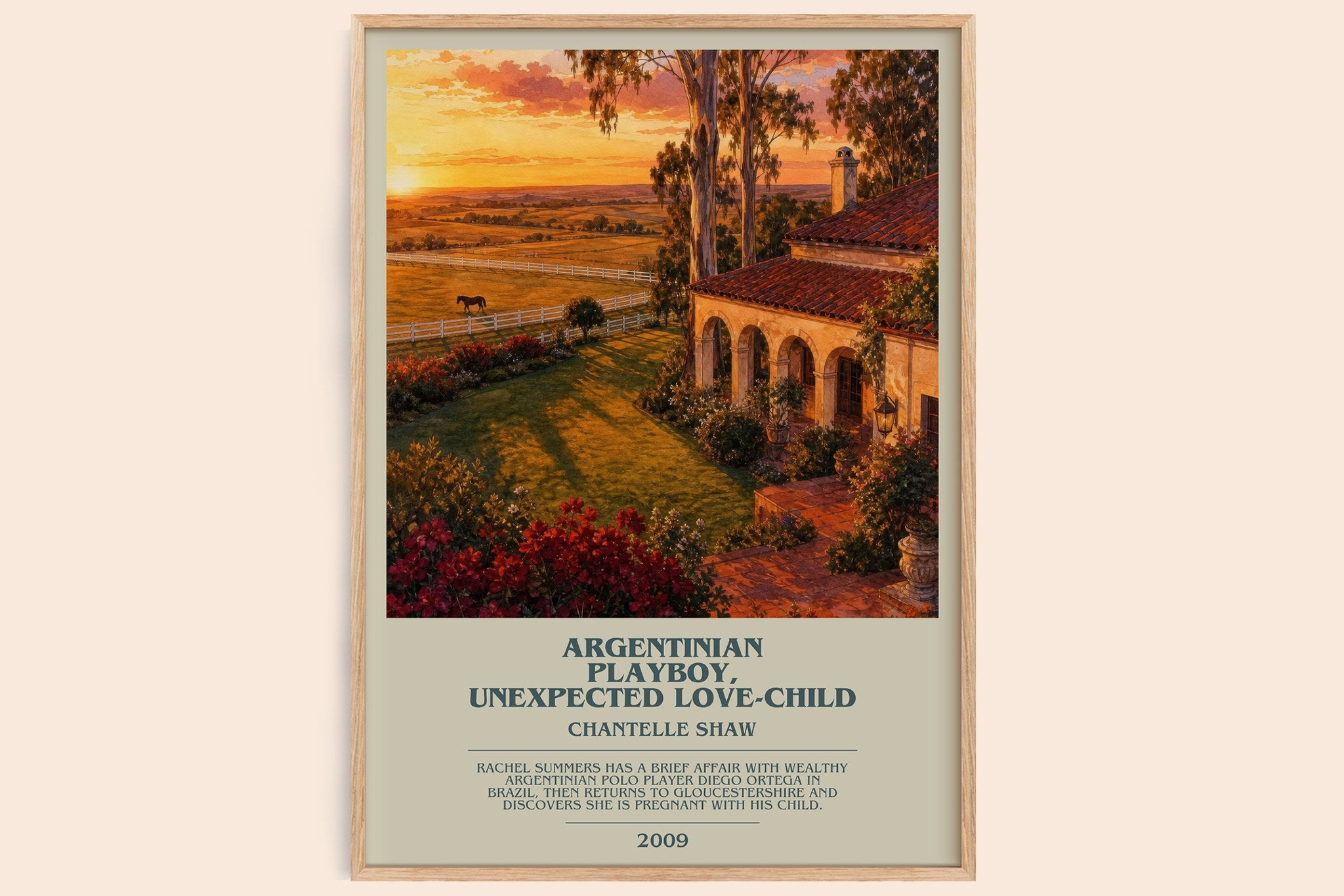 Argentinian Playboy, Unexpected Love-Child Bookish Wall Art by C. Shaw