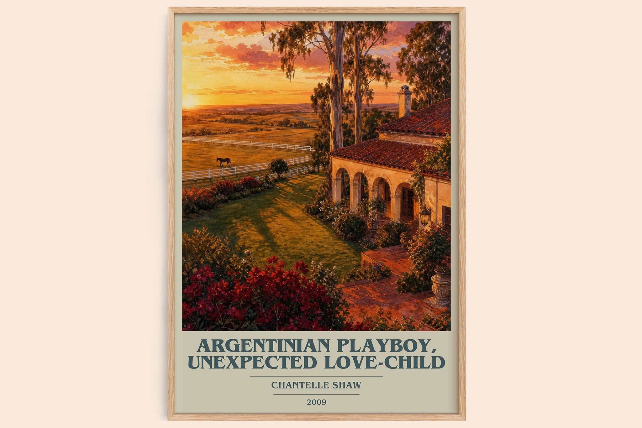 Argentinian Playboy, Unexpected Love-Child Book Cover Poster by Chantelle Shaw