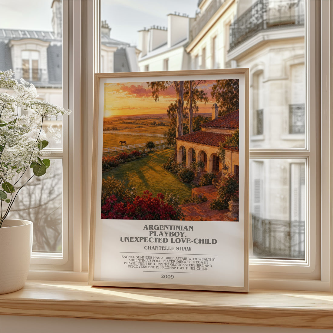 Argentinian Playboy, Unexpected Love-Child bookish poster colour and style options – Chantelle Shaw book art