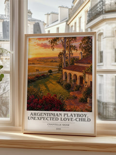 Argentinian Playboy, Unexpected Love-Child book cover poster colour and style options – Chantelle Shaw book art