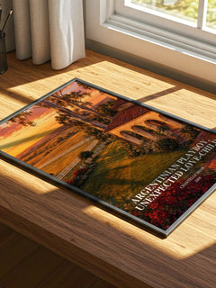 Argentinian Playboy, Unexpected Love-Child watercolour book poster framed on wall – romance wall art
