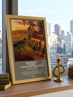 Argentinian Playboy, Unexpected Love-Child bookish print framed by window – literary home decor