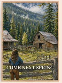 Come Next Spring watercolour book poster by Elizabeth Graham – framed literary art print