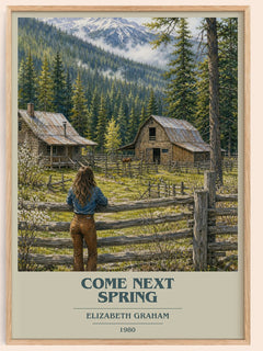 Come Next Spring book cover book poster by Elizabeth Graham – framed literary art print