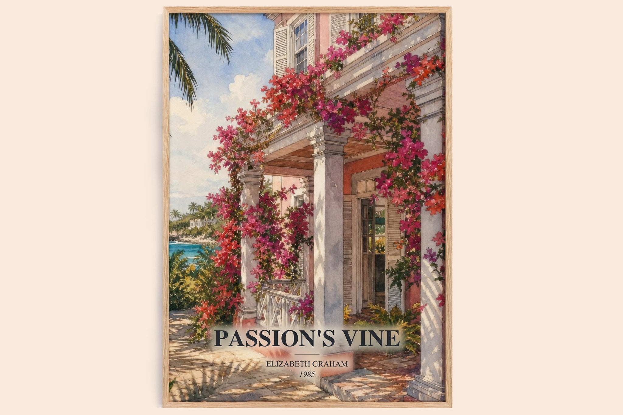 Passion's Vine Book Watercolour Illustration by Elizabeth Graham