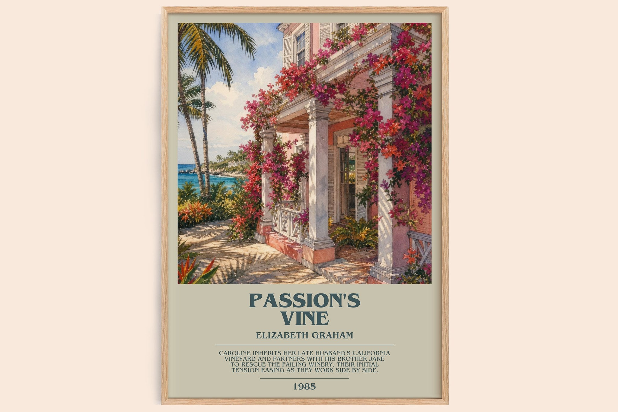 Passion's Vine Bookish Wall Art by Elizabeth Graham