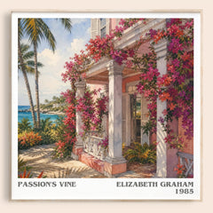 Passion's Vine literary book poster by Elizabeth Graham – framed literary art print
