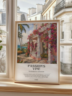 Passion's Vine bookish poster colour and style options – Elizabeth Graham book art