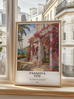 Passion's Vine book cover poster colour and style options – Elizabeth Graham book art
