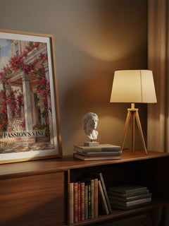 Passion's Vine watercolour print on bookshelf – Elizabeth Graham fan gift