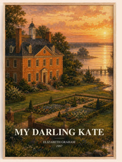 My darling Kate watercolour book poster by Elizabeth Graham – framed literary art print