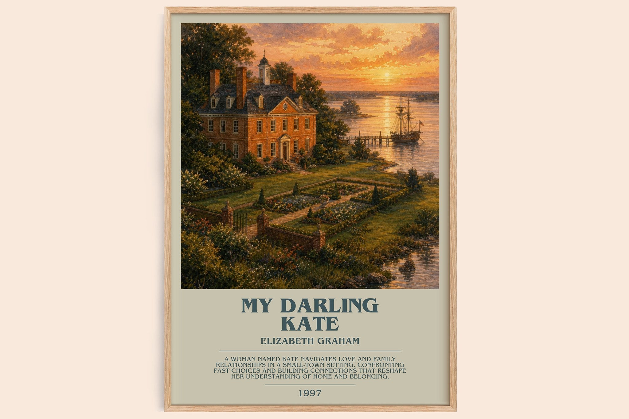 My darling Kate Bookish Wall Art by Elizabeth Graham