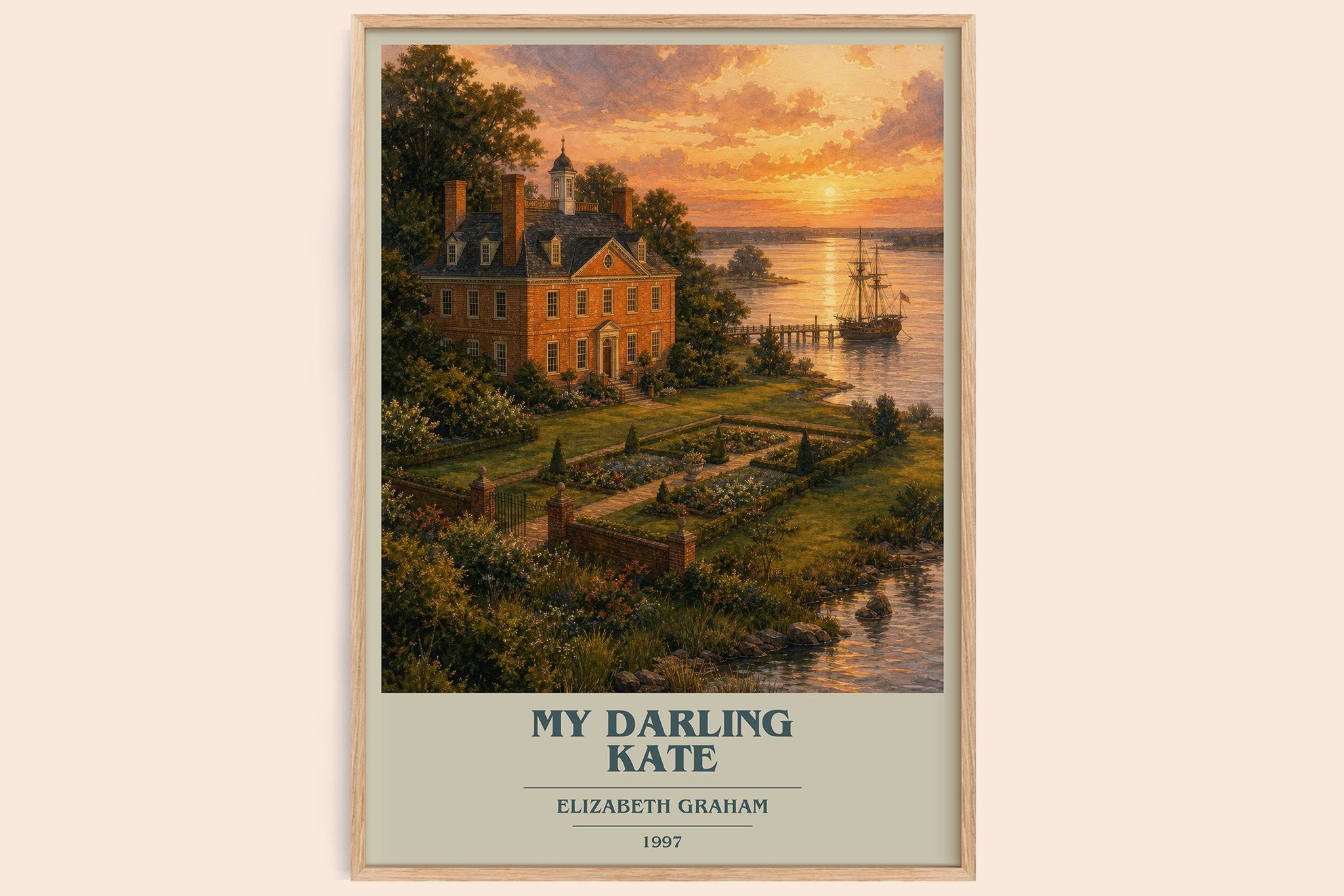 My darling Kate Book Cover Poster by Elizabeth Graham