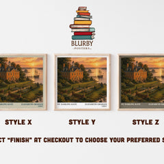 My darling Kate literary print in frame leaning in hallway – historical fiction wall art