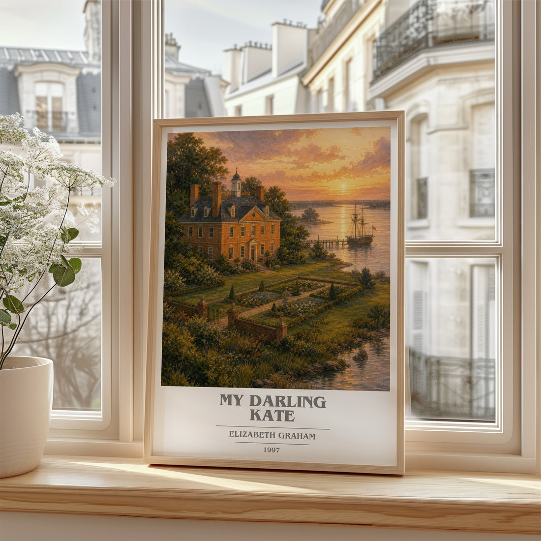 My darling Kate book cover poster colour and style options – Elizabeth Graham book art