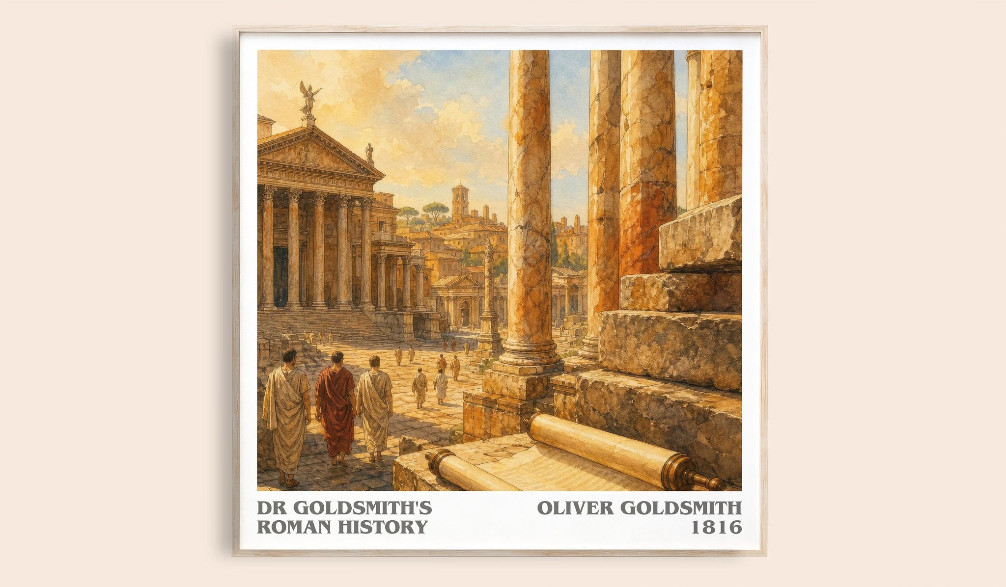 Dr Goldsmith's Roman history Literary Art Print by Oliver Goldsmith