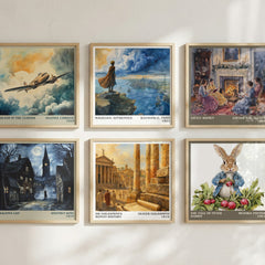 Dr Goldsmith's Roman history literary art print colour and style options – Oliver Goldsmith book art