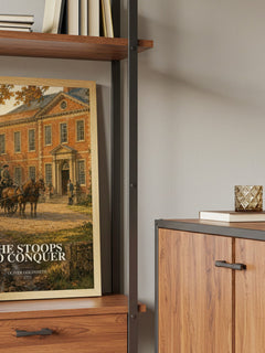 She Stoops To Conquer book watercolour illustration paper finish options – matte satin gloss