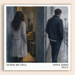 After We Fell literary book poster by Anna Todd – framed literary art print