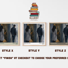 After We Fell literary print in frame leaning in hallway – romance wall art
