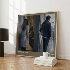 After We Fell literary print framed by window – literary home decor