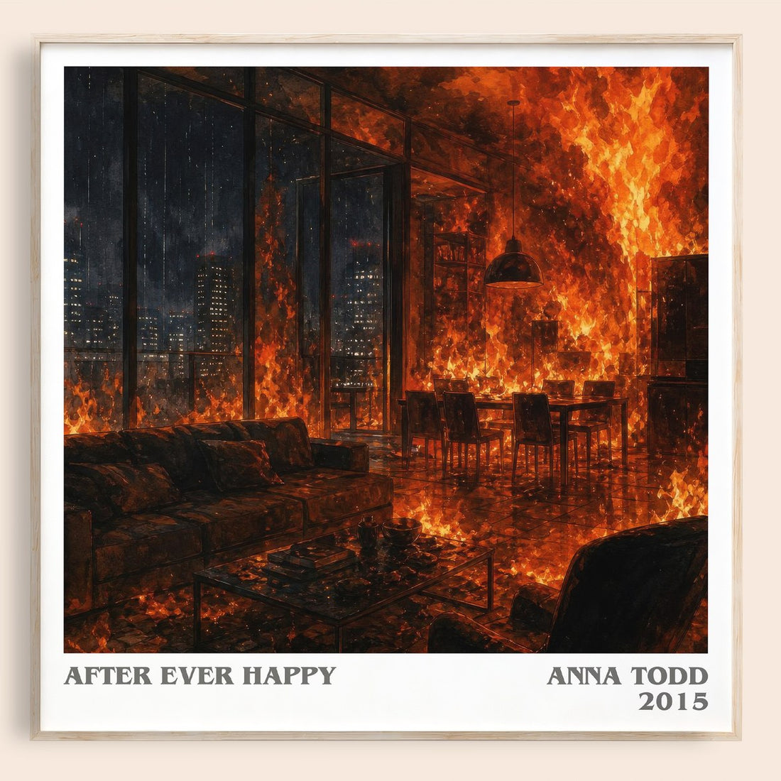 After Ever Happy literary book poster by Anna Todd – framed literary art print