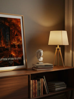 After Ever Happy watercolour print on bookshelf – Anna Todd fan gift
