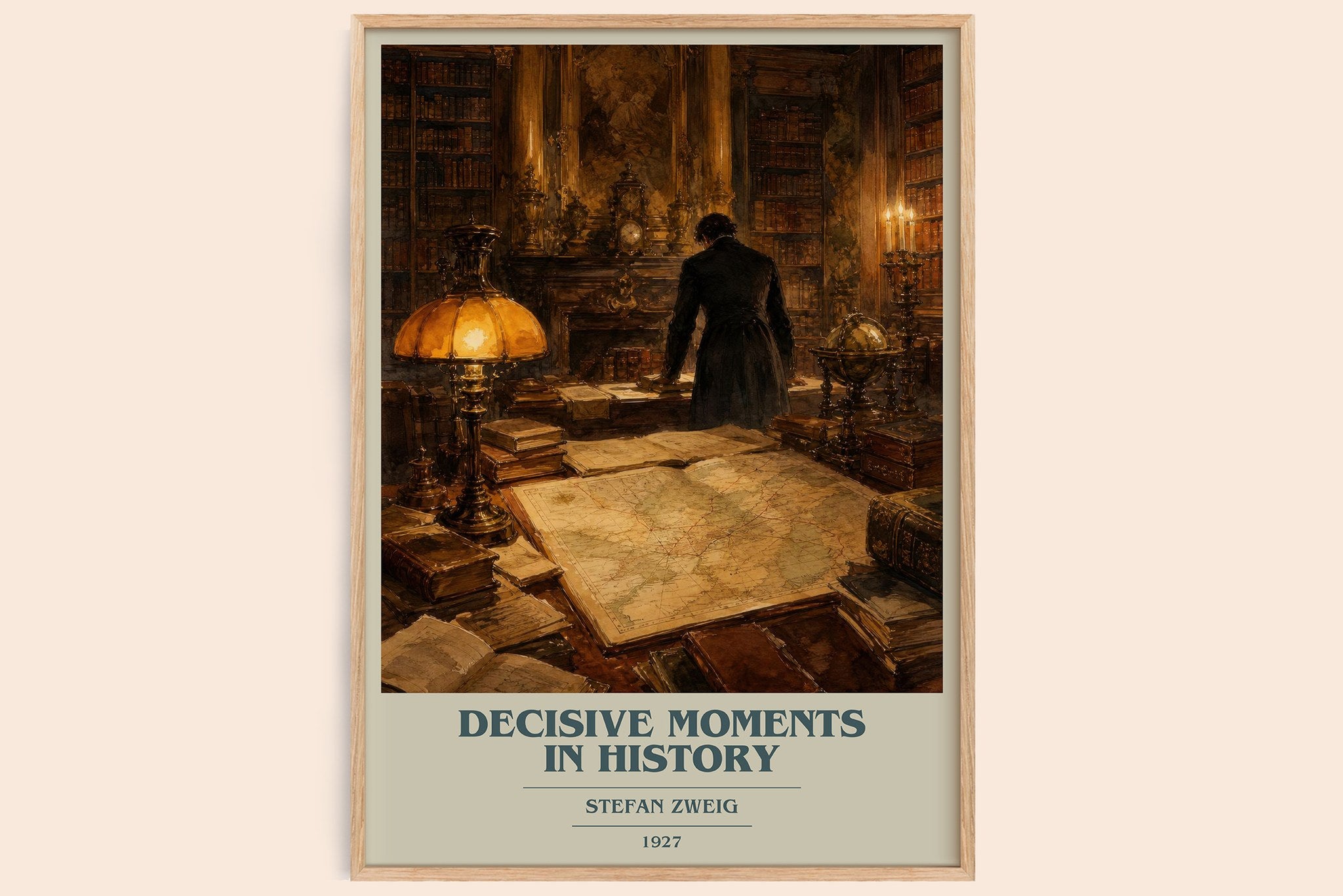 Decisive moments in history Book Cover Poster by Stefan Zweig