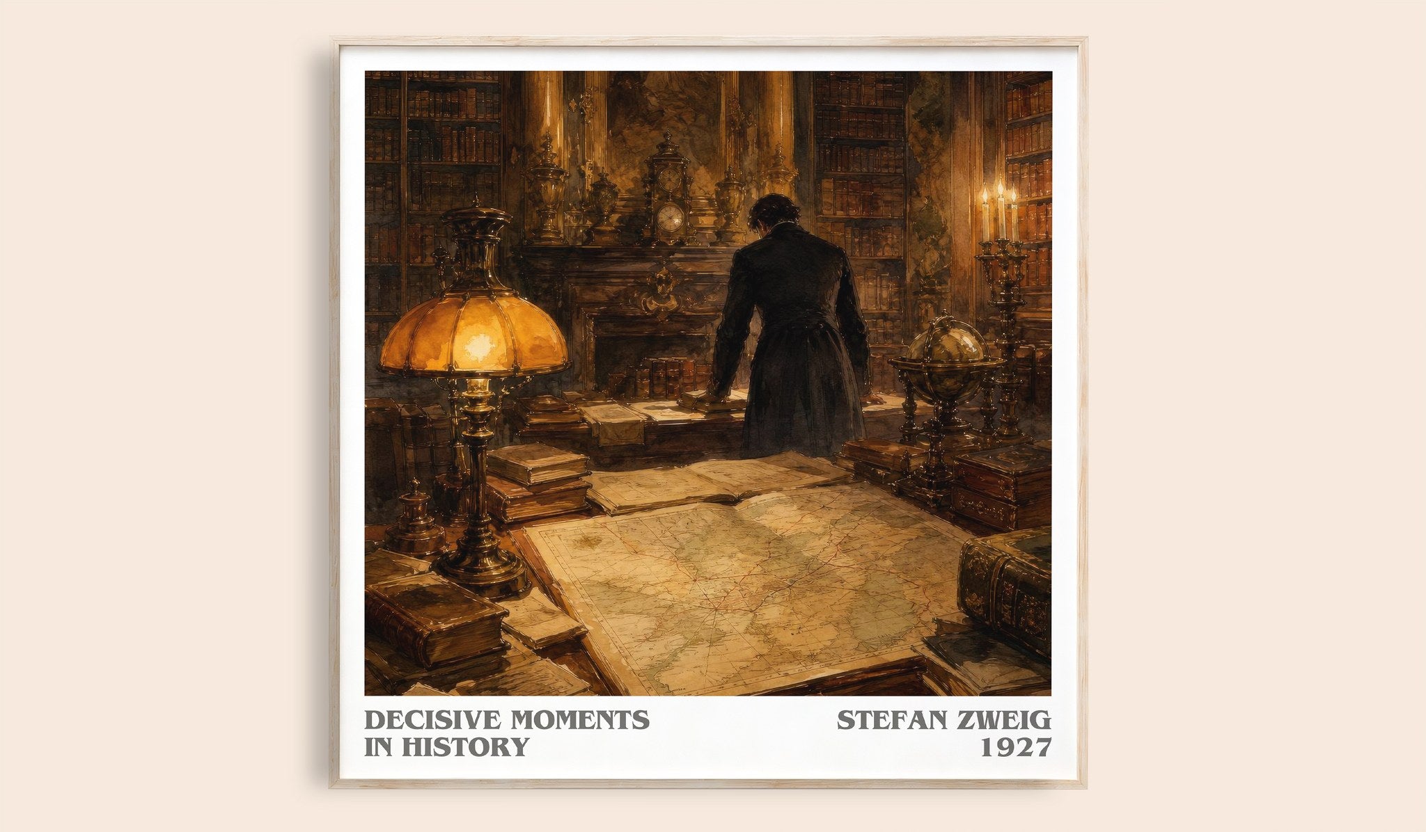 Decisive moments in history Literary Art Print by Stefan Zweig
