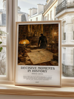 Decisive moments in history bookish poster colour and style options – Stefan Zweig book art