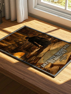 Decisive moments in history watercolour book poster framed on wall – non fiction wall art