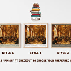 The World of Yesterday literary print in frame leaning in hallway – memoir wall art