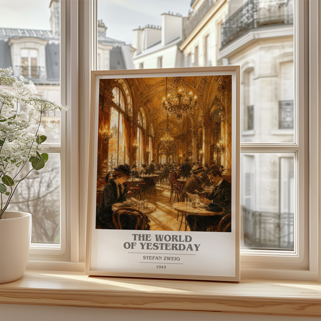 The World of Yesterday book cover poster colour and style options – Stefan Zweig book art