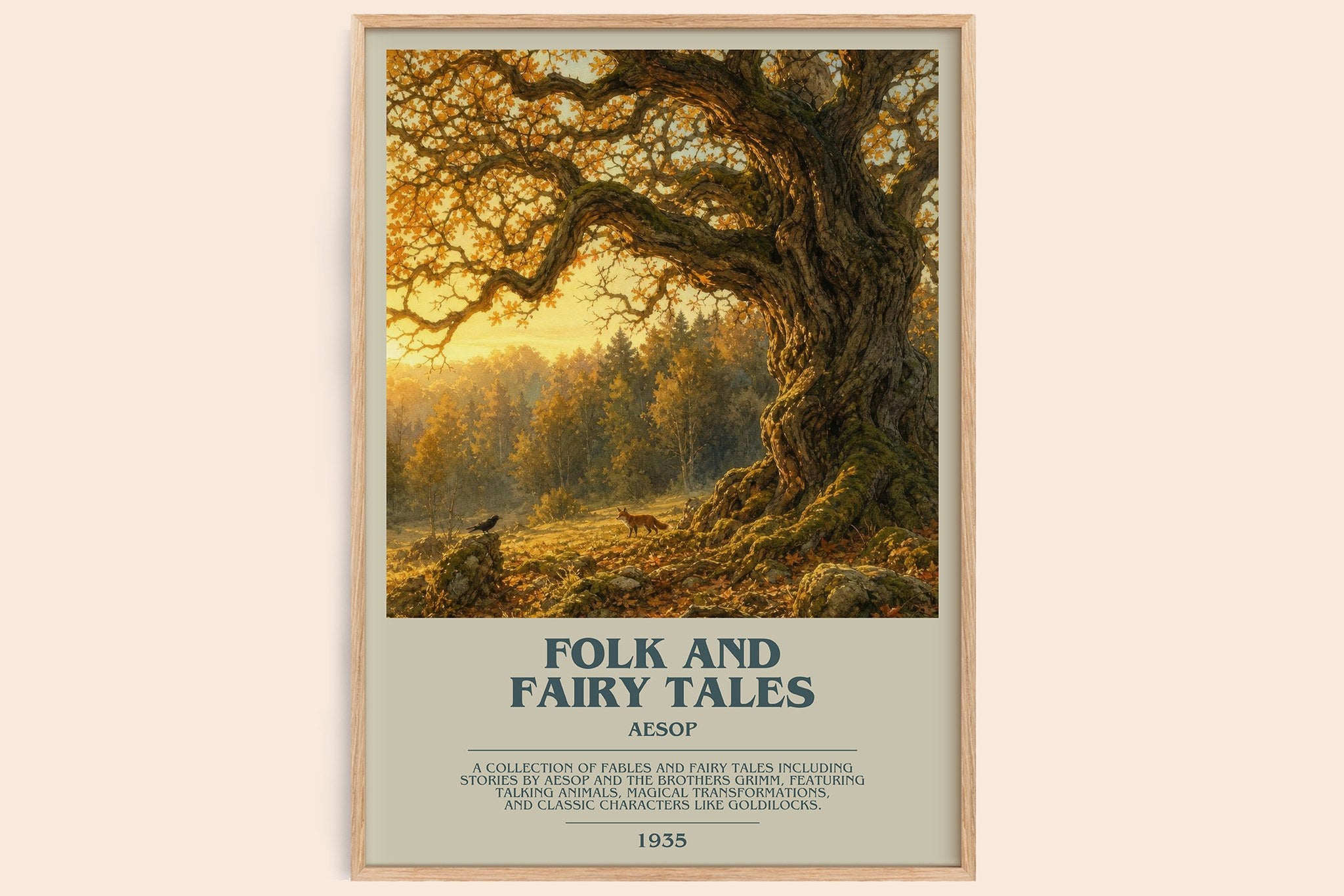 Folk and fairy tales Bookish Wall Art by Aesop