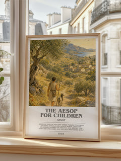 The Aesop for children bookish poster colour and style options – Aesop book art
