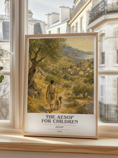 The Aesop for children book cover poster colour and style options – Aesop book art