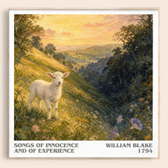 Songs of innocence and of experience literary book poster by William Blake – framed literary art print