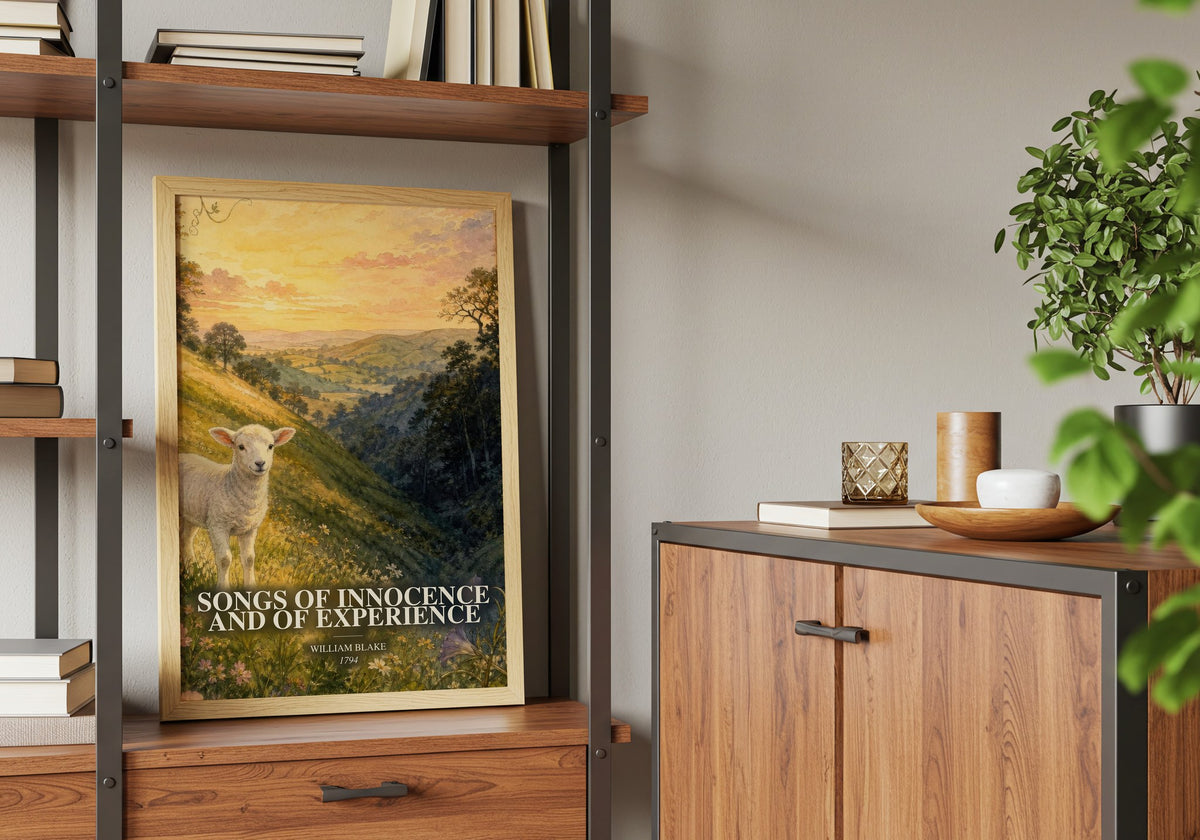 Songs of innocence and of experience book watercolour illustration paper finish options – matte satin gloss