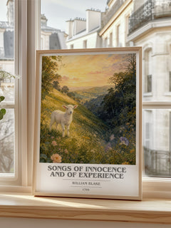 Songs of innocence and of experience book cover poster colour and style options – William Blake book art