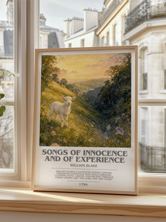 Songs of innocence and of experience bookish poster colour and style options – William Blake book art