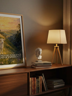 Songs of innocence and of experience watercolour print on bookshelf – William Blake fan gift
