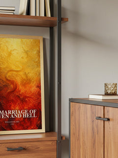 The marriage of Heaven and Hell book watercolour illustration paper finish options – matte satin gloss