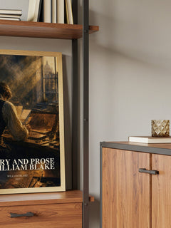 Poetry and prose of William Blake book watercolour illustration paper finish options – matte satin gloss