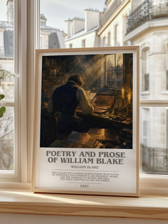 Poetry and prose of William Blake bookish poster colour and style options – William Blake book art