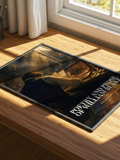 Poetry and prose of William Blake watercolour book poster framed on wall – poetry wall art