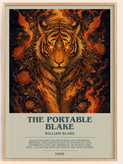 The portable Blake bookish book poster by William Blake – framed literary art print