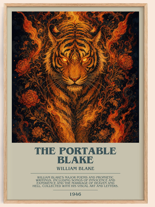 The portable Blake bookish book poster by William Blake – framed literary art print