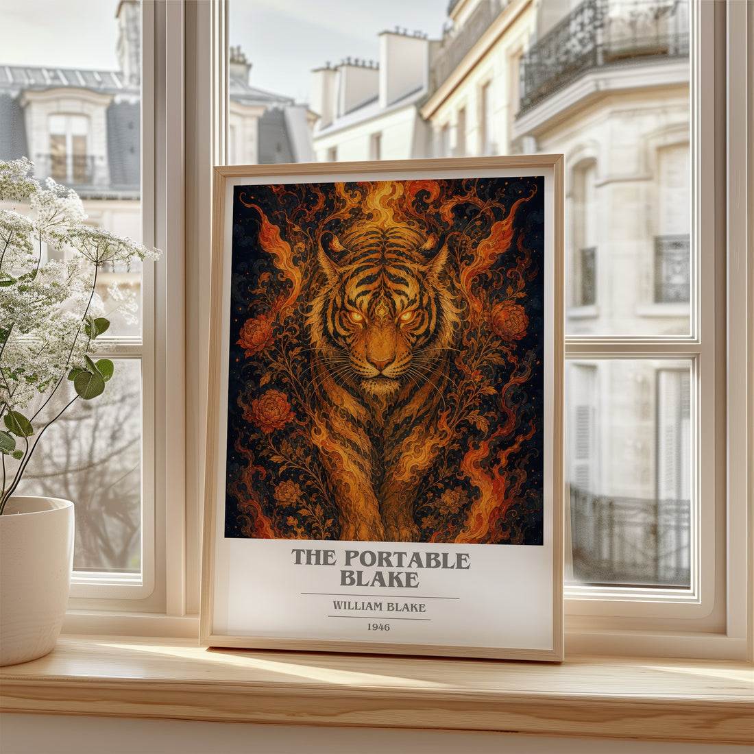 The portable Blake book cover poster colour and style options – William Blake book art