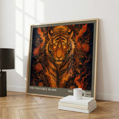 The portable Blake literary print framed by window – literary home decor