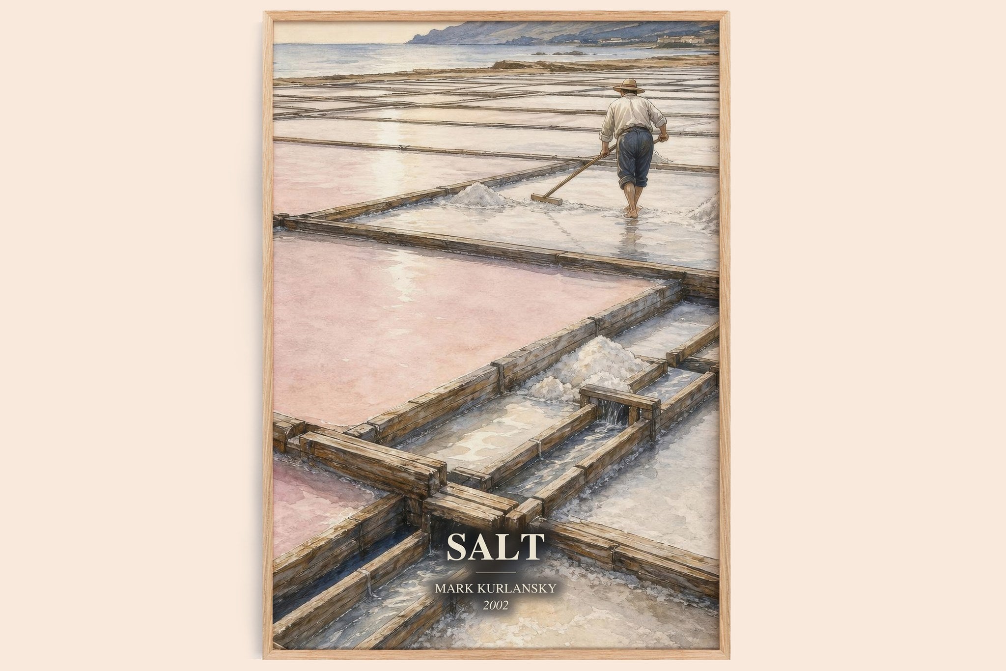 Salt Book Watercolour Illustration by Mark Kurlansky